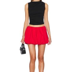 Revolve red bubble skirt
